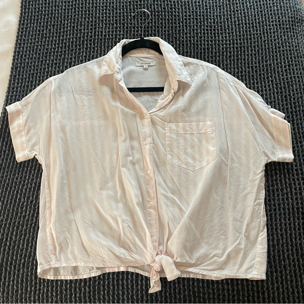 Madewell Stripped Button Up Size Small